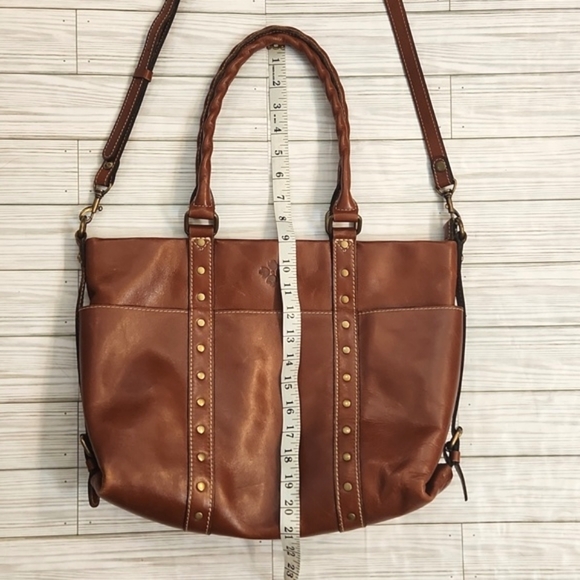 Womens Patricia Nash Carducci Leather tote in tan/light brown. - Picture 13 of 16